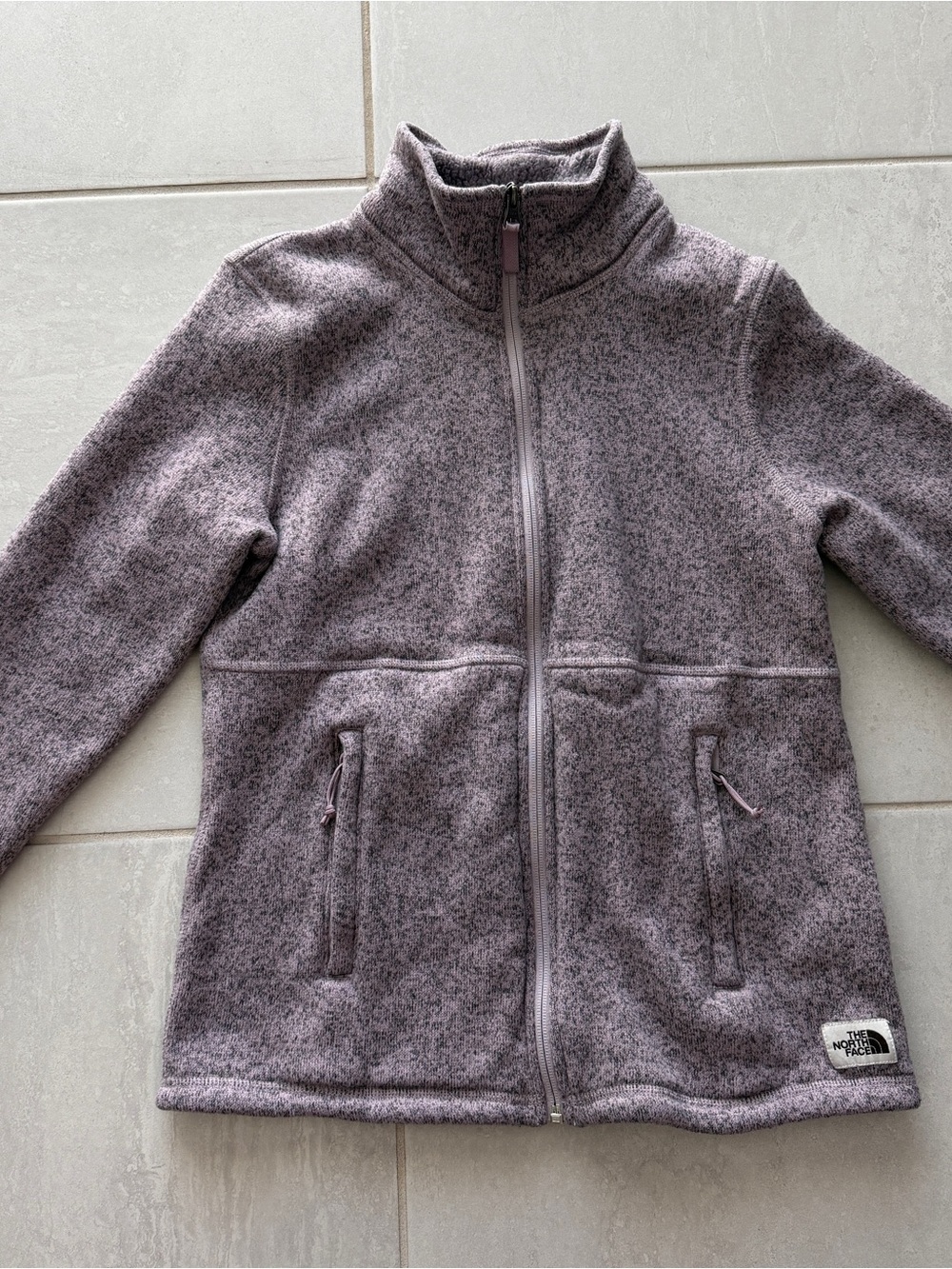 The North Face Purple Heather Full-Zip Fleece Jacket